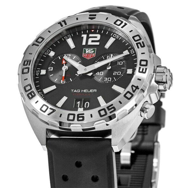  Shop Authentic Tag Heuer Formula 1 Alarm Quartz Black Dial Black Rubber Strap Watch for Men -  WAZ111A.FT8023 - Luxxuri