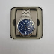  Shop Authentic Fossil Forrester Chronograph Blue Dial Silver Steel Strap Watch for Men - FS5605 - Luxxuri