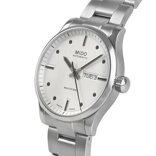  Shop Authentic Mido Multifort Automatic Silver Dial Silver Steel Strap Watch For Men - M005.430.11.031.80 - Luxxuri