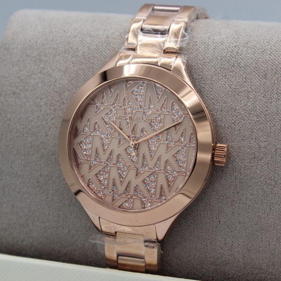  Shop Authentic Michael Kors Slim Runway Rose Gold Dial Rose Gold Steel Strap Watch for Women - MK4658 - Luxxuri