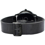  Shop Authentic Calvin Klein Minimal Black Dial Black Mesh Bracelet Watch for Men - K3M224B1 - Luxxuri