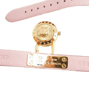  Shop Authentic Versace Medusa Lock Icon Quartz Gold Dial Pink & Blue Leather Strap Watch For Women - VEDW00219 - Luxxuri