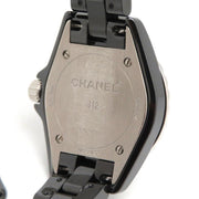  Shop Authentic Chanel J12 Diamonds Black Dial Black Steel Strap Watch for Women - J12 H2569 - Luxxuri