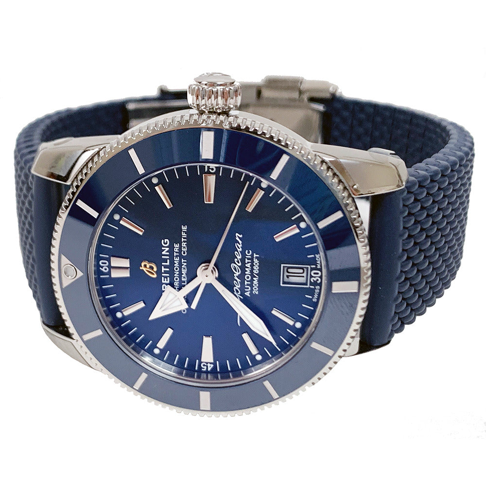  Shop Authentic Breitling Superocean Heritage B20 Automatic 42 Blue Dial Blue Mesh Bracelet Watch for Men - AB2010161C1S1 - Luxxuri
