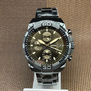  Shop Authentic Fossil Bronson Chronograph Black Dial Black Steel Strap Watch for Men - FS5851 - Luxxuri