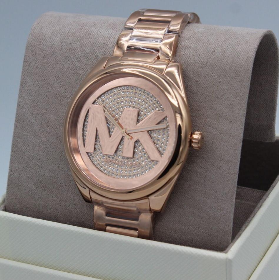 Shop Authentic Michael Kors Janelle Quartz Crystals Rose Gold Dial Rose Gold Steel Strap Watch For Women - MK7312 - Luxxuri