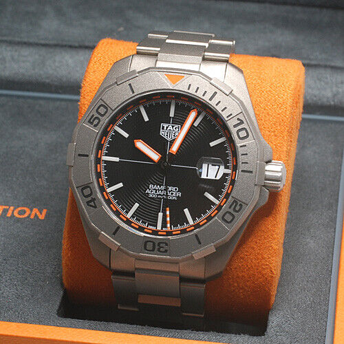  Shop Authentic Tag Heuer Aquaracer Bamford Automatic Black Dial Grey Steel Strap Watch for Men - WAY208F.BF0638 - Luxxuri
