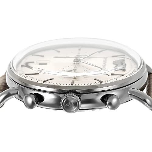  Shop Authentic Emporio Armani Aviator Chronograph Quartz Grey Dial Beige Leather Strap Watch For Men - AR11107 - Luxxuri