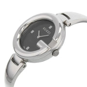  Shop Authentic Gucci Guccissima Black Dial Silver Steel Strap Watch For Women - YA134301 - Luxxuri