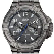  Shop Authentic Guess Rigor Multifunction Black Dial Black Steel Strap Watch For Men - W0218G1 - Luxxuri