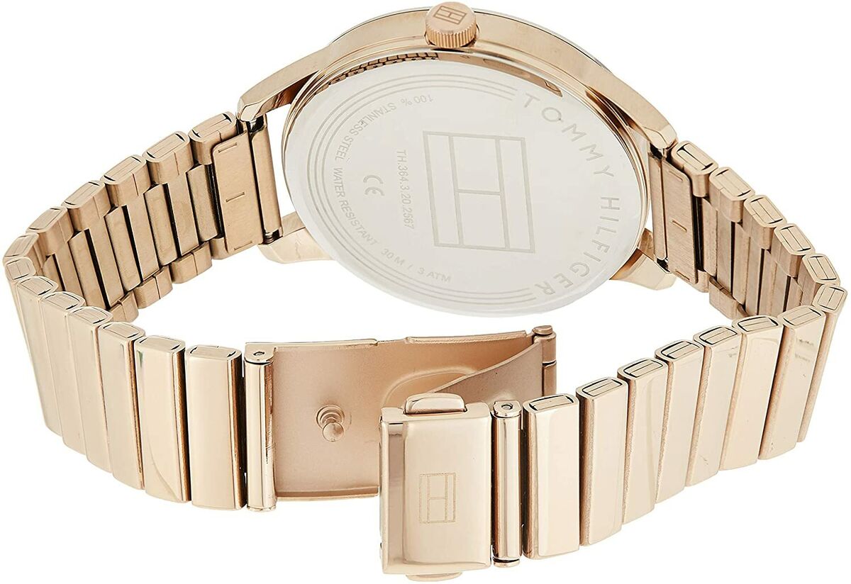 Shop Authentic Tommy Hilfiger Brooke Silver Dial Rose Gold Steel Strap Watch for Women - 1782021 - Luxxuri