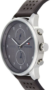  Shop Authentic Tommy Hilfiger Chase Quartz Brown Dial Brown Leather Strap Watch for Men - 1791579 - Luxxuri