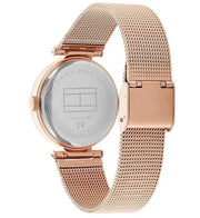  Shop Authentic Tommy Hilfiger Lynn Crystals Rose Gold Dial Rose Gold Mesh Strap Watch For Women - 1781868 - Luxxuri