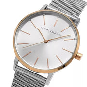  Shop Authentic Armani Exchange Lola Analog White Dial Silver Mesh Strap Watch For Women - AX5537 - Luxxuri