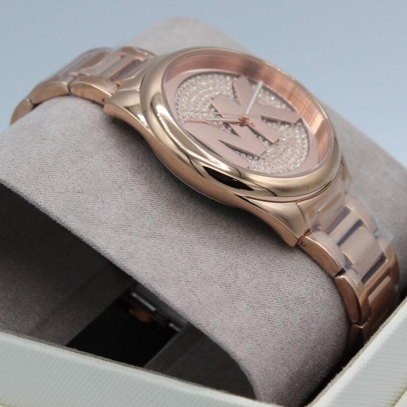  Shop Authentic Michael Kors Janelle Quartz Crystals Rose Gold Dial Rose Gold Steel Strap Watch For Women - MK7312 - Luxxuri