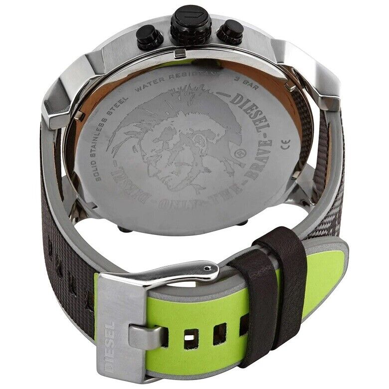  Shop Authentic Diesel Mr. Daddy 2.0 Chronograph Black Dial Grey Nylon Strap Watch For Men - DZ7429 - Luxxuri