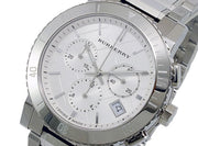  Shop Authentic Burberry City Chronograph White Dial Silver Steel Strap Watch For Women - BU9700 - Luxxuri