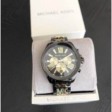  Shop Authentic Michael Kors Wren Chronograph Black Dial Two Tone Steel Strap Watch for Women - MK6978 - Luxxuri