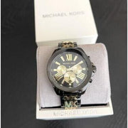  Shop Authentic Michael Kors Wren Chronograph Black Dial Two Tone Steel Strap Watch for Women - MK6978 - Luxxuri