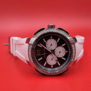  Shop Authentic Michael Kors Sidney Multifunction Black Dial White Silicone Strap Watch For Women - MK6947 - Luxxuri