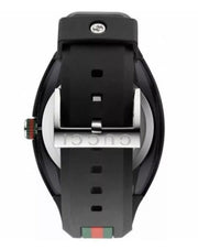  Shop Authentic Gucci Sync XXL Quartz Black Dial Black Rubber Strap Watch For Men - YA137101 - Luxxuri