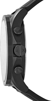  Shop Authentic Armani Exchange Outerbanks Chronograph Black Dial Black Silicone Strap Watch For Men - AX1343 - Luxxuri