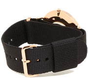  Shop Authentic Daniel Wellington Classic Cornwall Black Dial Black Nylon Strap Watch For Women - DW00100148 - Luxxuri