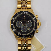  Shop Authentic Michael Kors Bayville Chronograph Black Dial Gold Steel Strap Watch For Men - MK8726 - Luxxuri