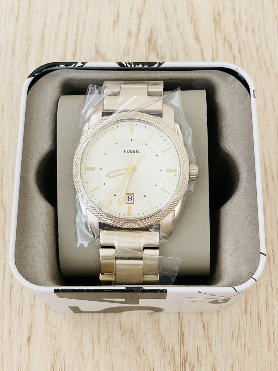  Shop Authentic Fossil Machine Gold Dial Gold Steel Strap Watch for Men - FS5264 - Luxxuri