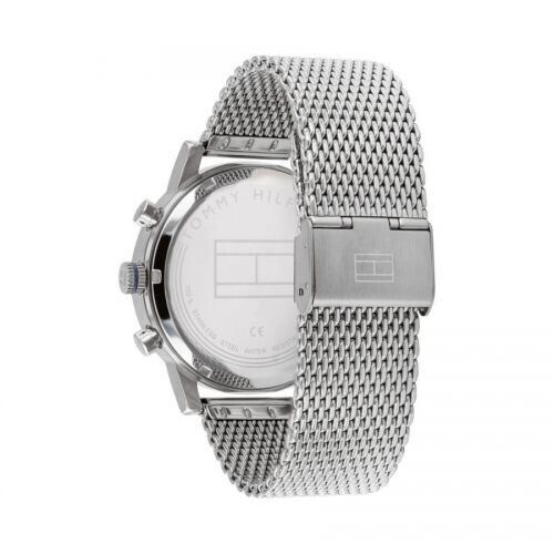  Shop Authentic Tommy Hilfiger Harrison Quartz Grey Dial Silver Mesh Bracelet Watch for Men - 1790877 - Luxxuri