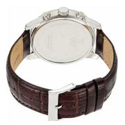  Shop Authentic Guess Horizon Chronograph Analog Blue Dial Brown Leather Strap Watch For Men - W0380G6 - Luxxuri