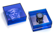  Shop Authentic Versace icon Active Chronograph Black Dial Black Silicone Strap Watch For Men - VEZ700622 - Luxxuri