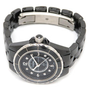 Shop Authentic Chanel J12 Diamonds Black Dial Black Steel Strap Watch for Women - J12 H2569 - Luxxuri