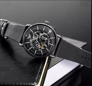 Shop Authentic Emporio Armani Aviator Chronograph Black Dial Black Leather Strap Watch For Men - AR60028 - Luxxuri
