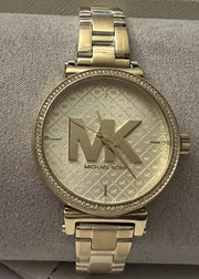  Shop Authentic Michael Kors Sofie Quartz Gold Dial Gold Steel Strap Watch For Women - MK4334 - Luxxuri