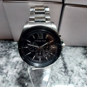  Shop Authentic Michael Kors Brecken Chronograph Black Dial Silver Steel Strap Watch For Men - MK8847 - Luxxuri