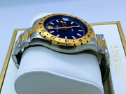  Shop Authentic Versace Hellenyium GMT Blue Dial Two Tone Steel Strap Watch for Men - V11060017 - Luxxuri