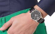  Shop Authentic Emporio Armani Classic Quartz Black Dial Black Leather Strap Watch For Men - AR1692 - Luxxuri