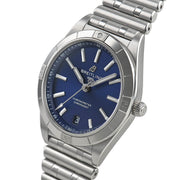  Shop Authentic Breitling Chronomat Automatic 36 Blue Dial Silver Steel Strap Watch for Women - A10380101C1A1 - Luxxuri
