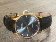  Shop Authentic Mido Baroncelli III Automatic Grey Dial Black Leather Strap Watch For Men - M8600.3.13.4 - Luxxuri