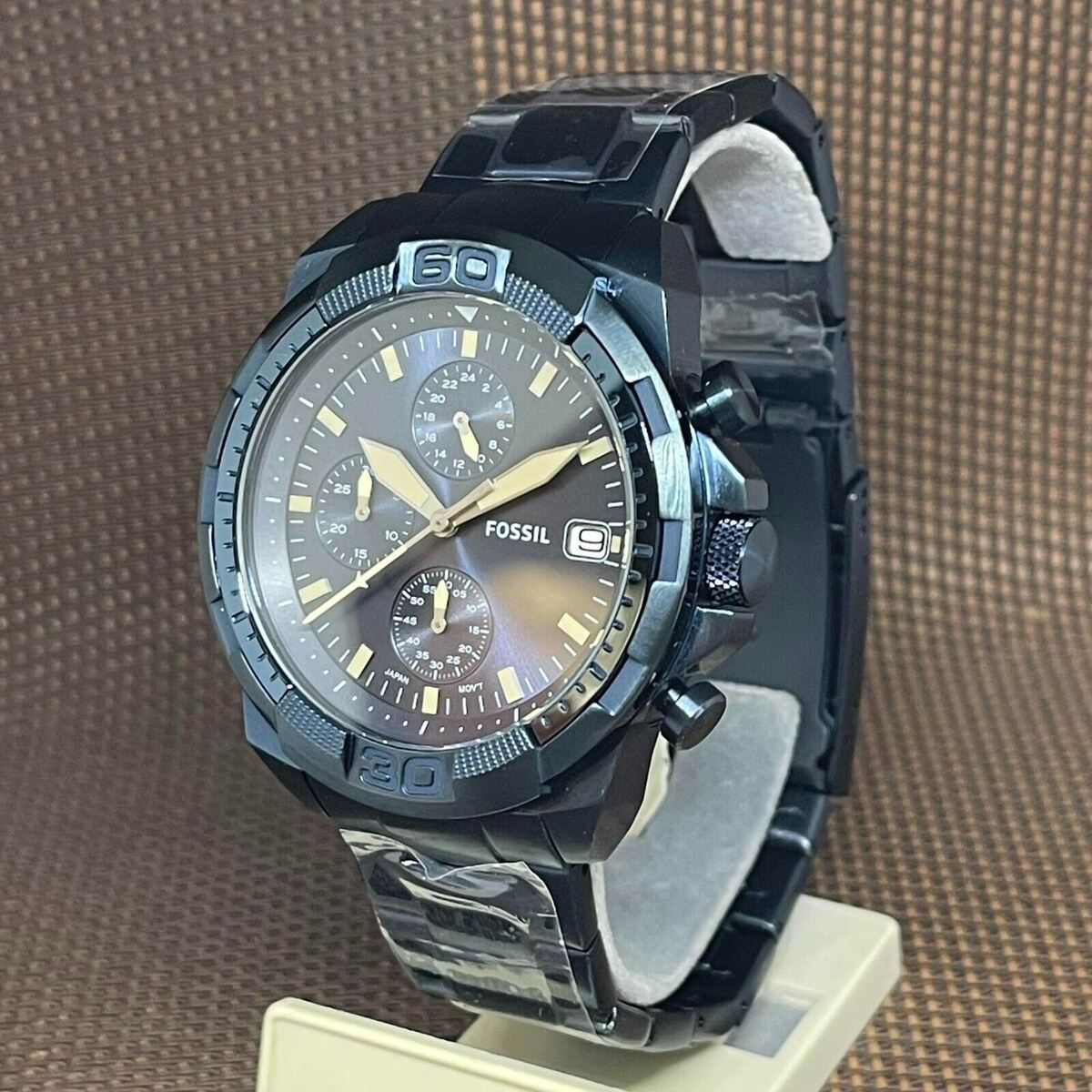  Shop Authentic Fossil Bronson Chronograph Blue Dial Blue Steel Strap Watch for Men - FS5916 - Luxxuri