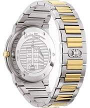  Shop Authentic Salvatore Ferragamo Sapphire Silver Dial Two Tone Steel Strap Watch for Men - SFHP00520 - Luxxuri