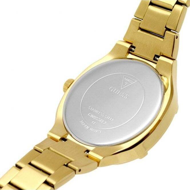  Shop Authentic Guess Duchess Quartz Gold Dial Gold Steel Strap Watch For Women - GW0558L2 - Luxxuri