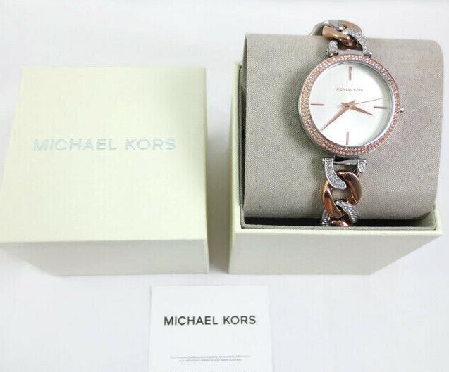  Shop Authentic Michael Kors Catelyn Quartz Silver Dial Two Tone Steel Strap Watch For Women - MK4634 - Luxxuri