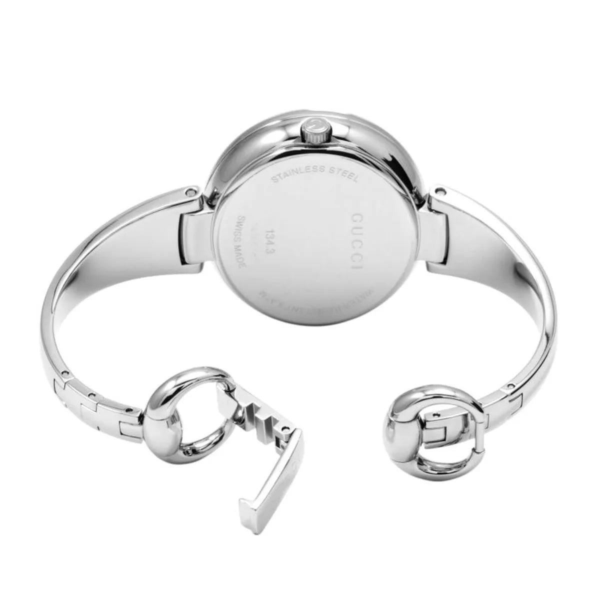  Shop Authentic Gucci Guccissima Brown Dial Silver Steel Strap Watch For Women - YA134302 - Luxxuri