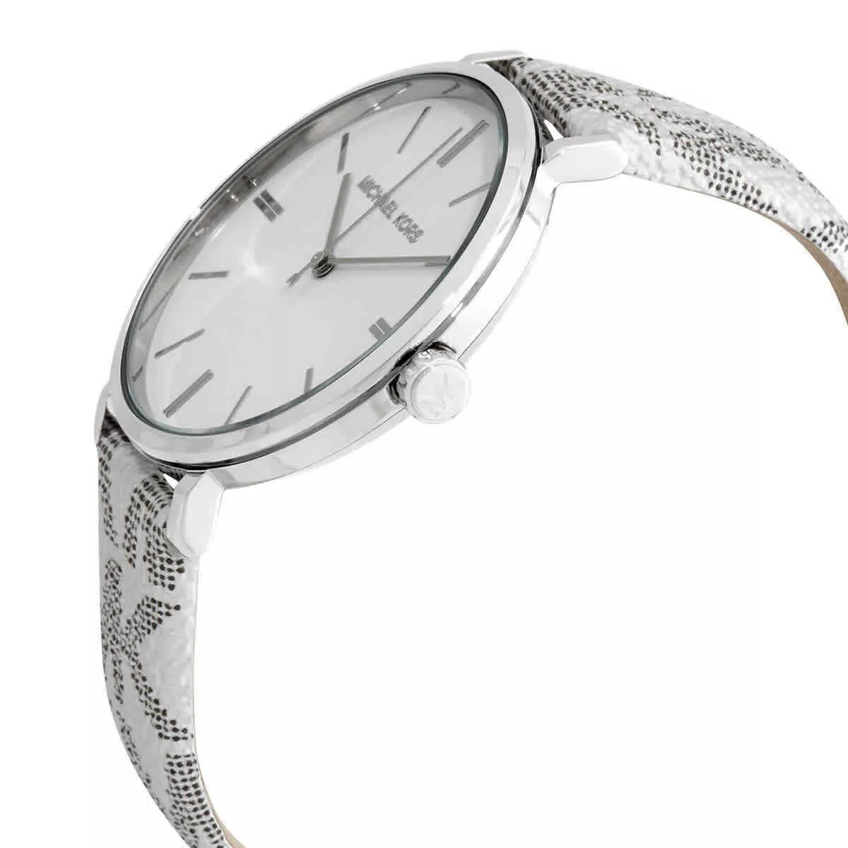  Shop Authentic Michael Kors Addyson Quartz White Dial Gray Leather Strap Watch for Women - MK2951 - Luxxuri
