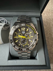  Shop Authentic Tag Heuer Formula 1 Chronograph Grey Dial Silver Steel Strap Watch for Men - CAZ101AG.BA0842 - Luxxuri