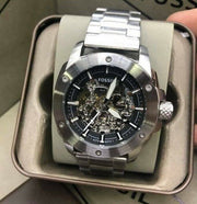  Shop Authentic Fossil Modern Machine Automatic Silver Dial Silver Steel Strap Watch for Men - ME3081 - Luxxuri