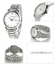  Shop Authentic Emporio Armani Classic Luigi Quartz Silver Dial Silver Steel Strap Watch For Men - AR1854 - Luxxuri