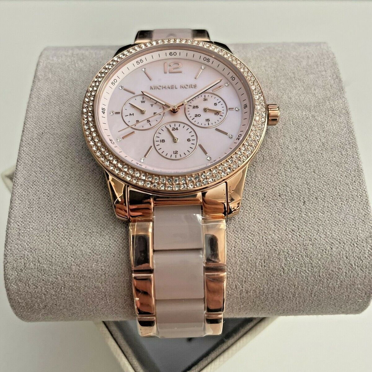  Shop Authentic Michael Kors Tibby Multifunction Rose Gold Dial Rose Gold Steel Strap Watch For Women - MK6928 - Luxxuri